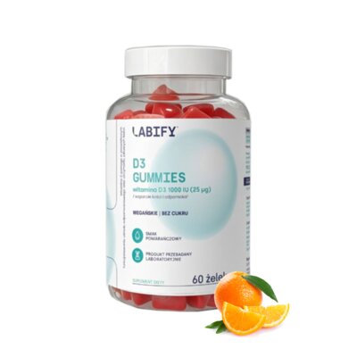 Witamina D3 LABIFY Gummies Pomarańczowy (60 żelek)