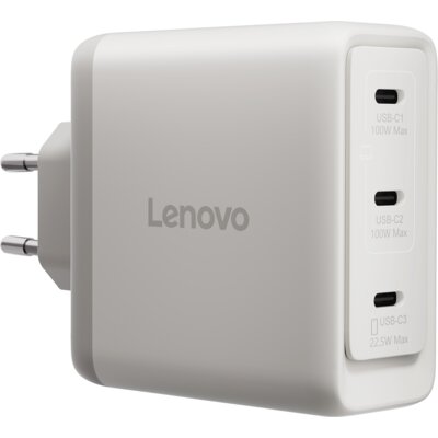Ładowarka sieciowa LENOVO Multi-port USB-C 100W GaN Biały