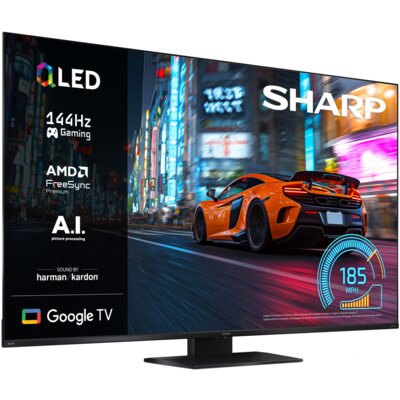 Telewizor SHARP 65JR7765E 65" QLED 4K 144 Hz VRR Google TV Dolby Atmos Dolby Vision HDMI 2.1