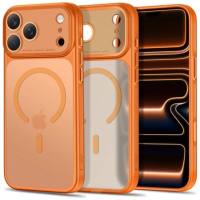 Etui TECH-PROTECT Magprime MagSafe CC do Apple iPhone 17 Pro/18 Pro Pomarańczowy