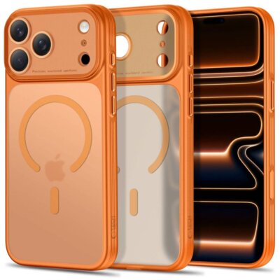 Etui TECH-PROTECT MagPrime MagSafe CC do Apple iPhone 17 Pro Max/18 Pro Max Pomarańczowy