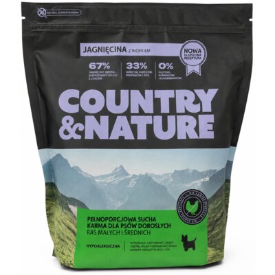 Karma dla psa COUNTRY & NATURE Adult All Breeds Jagnięcina z indykiem 2 kg