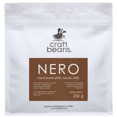 Kawa ziarnista CRAFT BEANS Nero 250 g