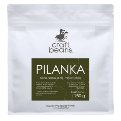 Kawa ziarnista CRAFT BEANS Pilanka 250 g