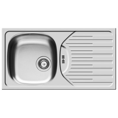 Zlewozmywak PYRAMIS ET 78 Fork (78x43.5) 1B 1D - 92 mm 100181101 Gładki