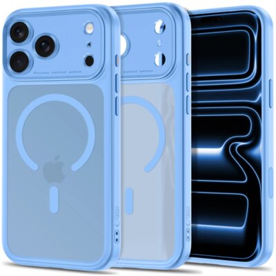 Etui TECH-PROTECT MagPeak MagSafe CC do Apple iPhone 17 Pro Max/18 Pro Max Jasnoniebieski matowy