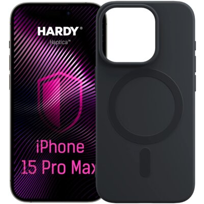 Etui 3MK Hardy Haptica do Apple iPhone 15 Pro Max Ciemnoszary