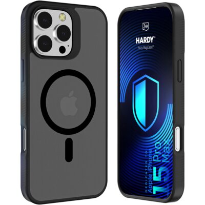 Etui 3MK Hardy Hazy MagCase do Apple iPhone 15 Pro Czarny