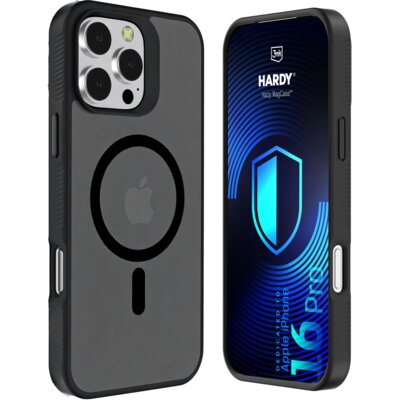 Etui 3MK Hardy Hazy MagCase do Apple iPhone 16 Pro Czarny