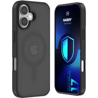 Etui 3MK Hardy Hazy MagCase do Apple iPhone 17 Czarny