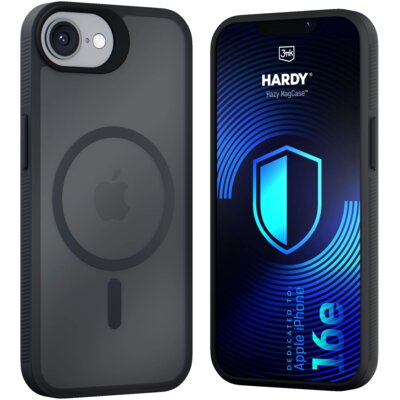 Etui 3MK Hardy Hazy MagCase do Apple iPhone 16e/17e Czarny