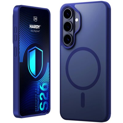 Etui 3MK Hardy Hazy MagCase do Samsung Galaxy S26 Niebieski