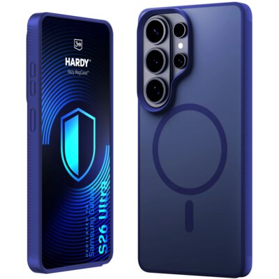Etui 3MK Hardy Hazy MagCase do Samsung Galaxy S26 Ultra Niebieski