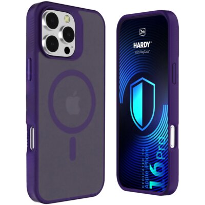 Etui 3MK Hardy Hazy MagCase do Apple iPhone 16 Pro Fioletowy