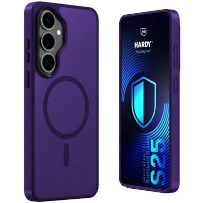 Etui 3MK Hardy Hazy MagCase do Samsung Galaxy S25 Fioletowy