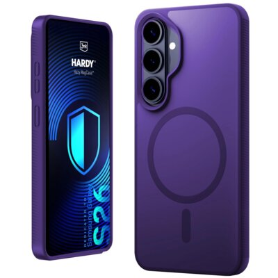 Etui 3MK Hardy Hazy MagCase do Samsung Galaxy S26 Fioletowy