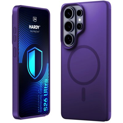 Etui 3MK Hardy Hazy MagCase do Samsung Galaxy S26 Ultra Fioletowy
