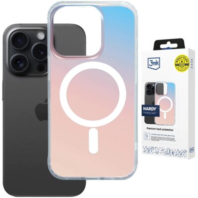 Etui 3MK Hardy PrisMag Case MagSafe do Apple iPhone 14 Pro Max Przezroczysto-tęczowy