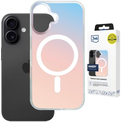 Etui 3MK Hardy PrisMag Case MagSafe do Apple iPhone 17 Przezroczysto-tęczowy