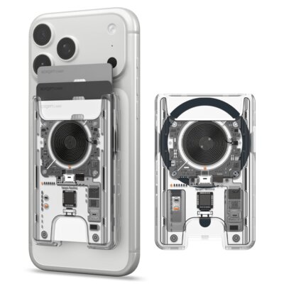 Etui portfel SPIGEN Ultra Hybrid Wallet MagSafe Przezroczysty