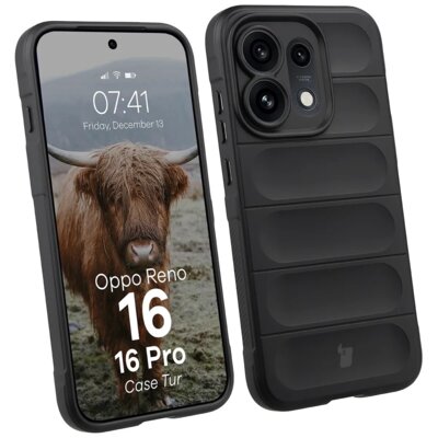 Etui BIZON Case Tur do Oppo Reno 16 / Reno 16 Pro 5G Czarny