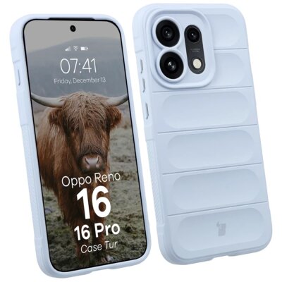 Etui BIZON Case Tur do Oppo Reno 16 / Reno 16 Pro 5G Jasnoniebieski
