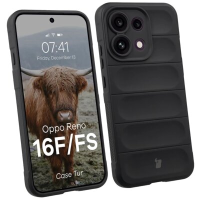 Etui BIZON Case Tur do Oppo Reno 16 F/Reno 16 FS 5G Czarny