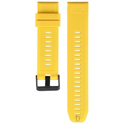 Pasek BIZON Silicone Plus do Garmin QuickFit do koperty 45/47 mm (szerokość paska 22mm) Żółty