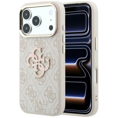 Etui GUESS 4G & Big Resin Logo do Apple iPhone 17 Pro/18 Pro Różowy