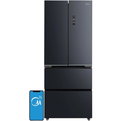 Lodówka MIDEA Slot-in MDRF600BIE70 No Frost Side by Side 191cm Szara