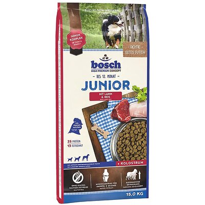 Karma dla psa BOSCH Junior Jagnięcina z ryżem 15 kg
