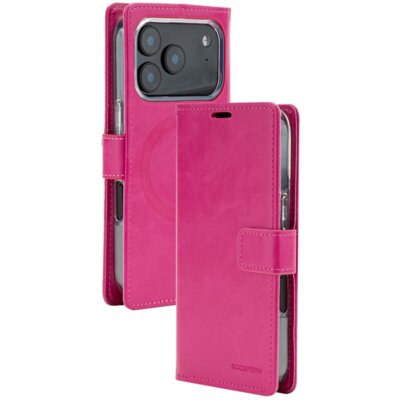 Etui MERCURY BlueMoon Diary MagSafe do Apple iPhone 17 Pro/18 Pro Różowy