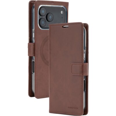 Etui MERCURY BlueMoon Diary MagSafe do Apple iPhone 17 Pro Max/18 Pro Max Brązowy