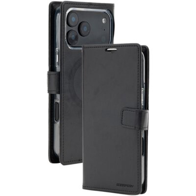 Etui MERCURY BlueMoon Diary MagSafe do Apple iPhone 17 Pro Max/18 Pro Max Czarny