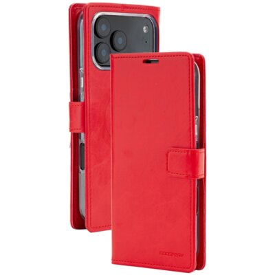 Etui MERCURY BlueMoon Diary MagSafe do Apple iPhone 17 Pro Max/18 Pro Max Czerwony