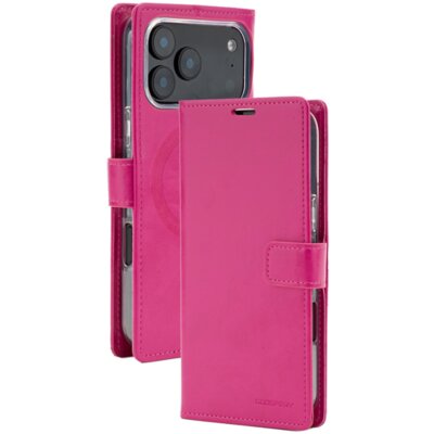 Etui MERCURY BlueMoon Diary MagSafe do Apple iPhone 17 Pro Max/18 Pro Max Różowy