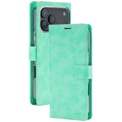 Etui MERCURY BlueMoon Diary MagSafe do Apple iPhone 17 Pro Max/18 Pro Max Miętowy