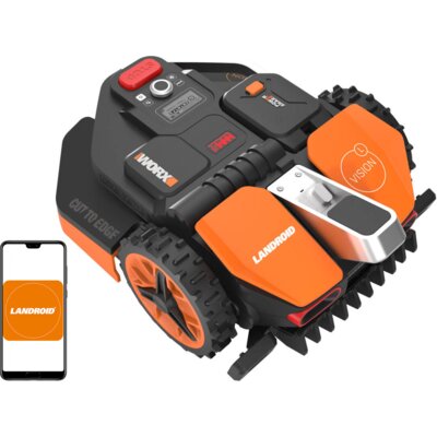 Robot koszący WORX Landroid Vision WR216E Sterowanie Bluetooth/Wi-Fi Bez przewodu ograniczającego 1600m2