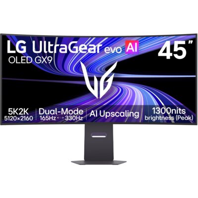 Monitor LG UltraGear evo GX9 45GX950B-B 44.5" 5120x2160px OLED 165Hz 0.03 ms [GTG] Curved