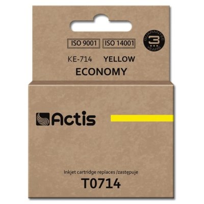 Tusz ACTIS do Epson T0714 / T0894 / T1004 Żółty 13.5 ml KE-714