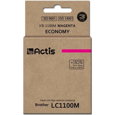 Tusz ACTIS do Brother LC-1100M / LC-980M Purpurowy 19 ml KB-1100M