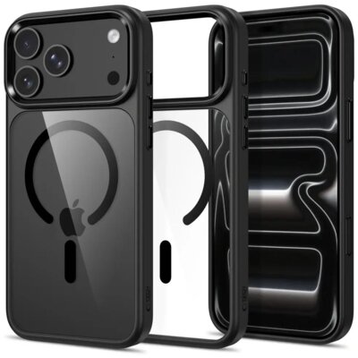 Etui TECH-PROTECT Magmat MagSafe CC do Apple iPhone 17 Pro Max/18 Pro Max Czarno-przezroczysty
