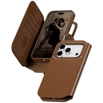 Etui PANZERGLASS Care Tango 2w1 MagSafe do Apple iPhone 17 Pro/18 Pro Brązowy