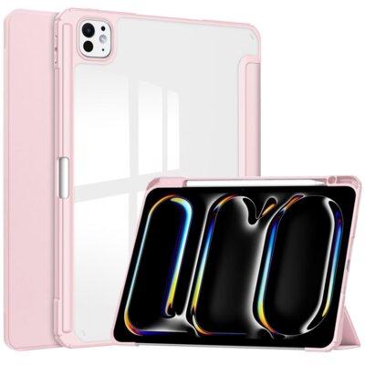 Etui na iPad Pro 11 cali BIZON Case Tab Clear Matt Różowy