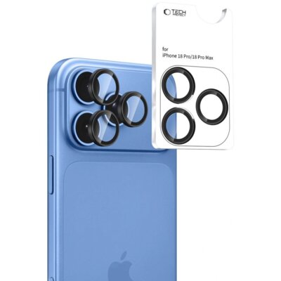 Nakładka na obiektyw TECH-PROTECT Camring Fit+do Apple iPhone 18 Pro/18 Pro Max Czarny