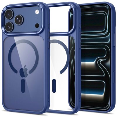 Etui TECH-PROTECT Magmat MagSafe CC do Apple iPhone 17 Pro/18 Pro Max Przezroczysto-niebieski