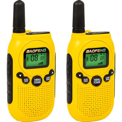 Radiotelefon BAOFENG BF-T6 Żółto-czarny (2 szt.)