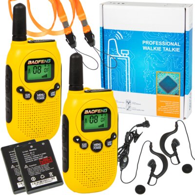 Radiotelefon BAOFENG BF-T6 Żółto-czarny (2 szt.)