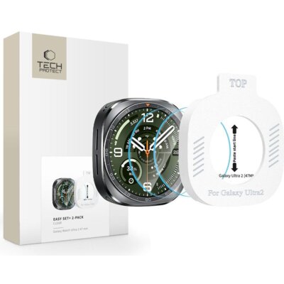 Szkło hartowane TECH-PROTECT Easy Set+ do Samsung Galaxy Watch Ultra 2 2026 (47 mm) (2szt.)