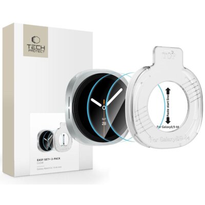 Szkło hartowane TECH-PROTECT Easy Set+ do Samsung Galaxy Watch 8/9 (44 mm) (2szt.)